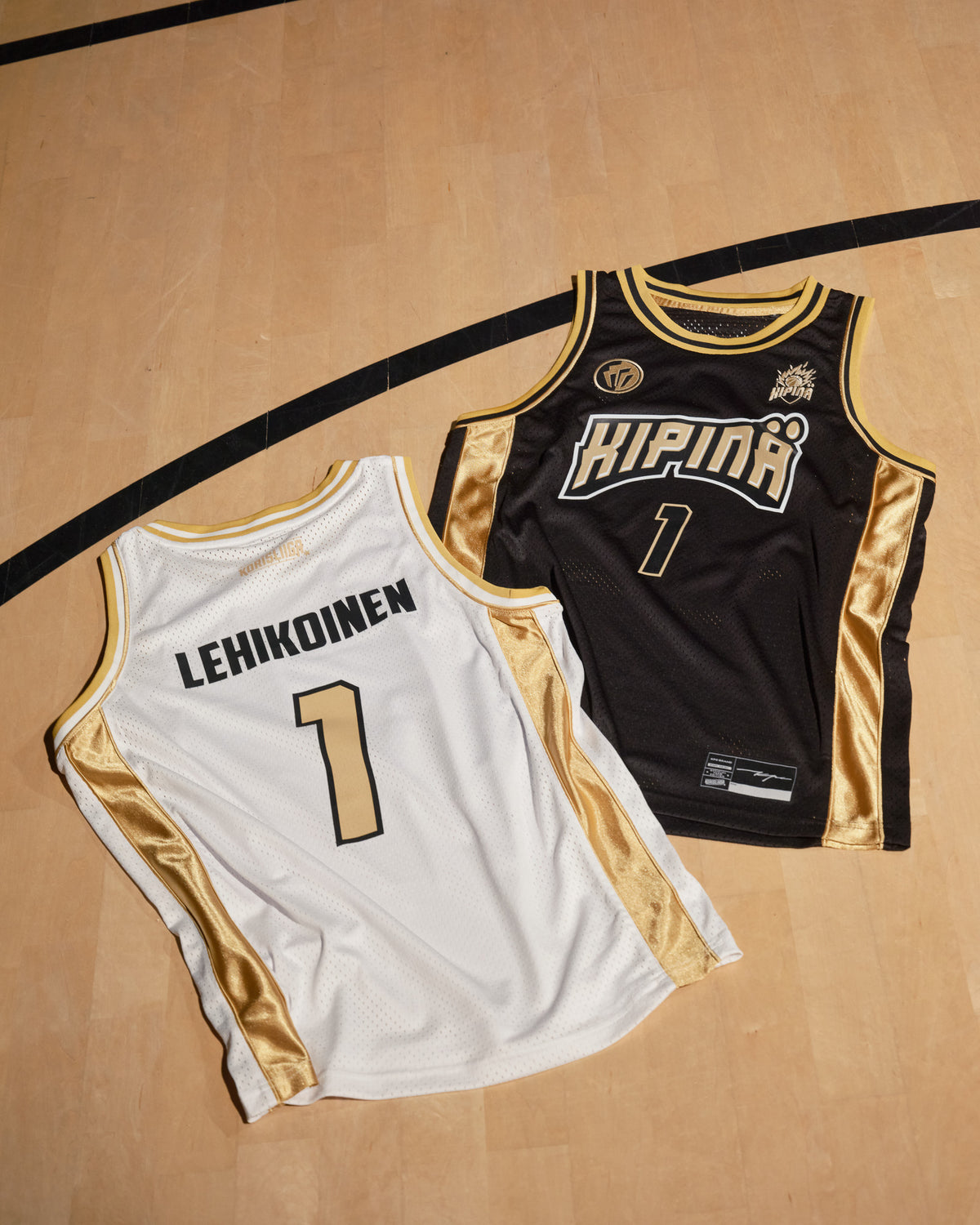 KIPINÄ BASKET AUTHENTIC GAME JERSEY WHITE - #1 LEHIKOINEN