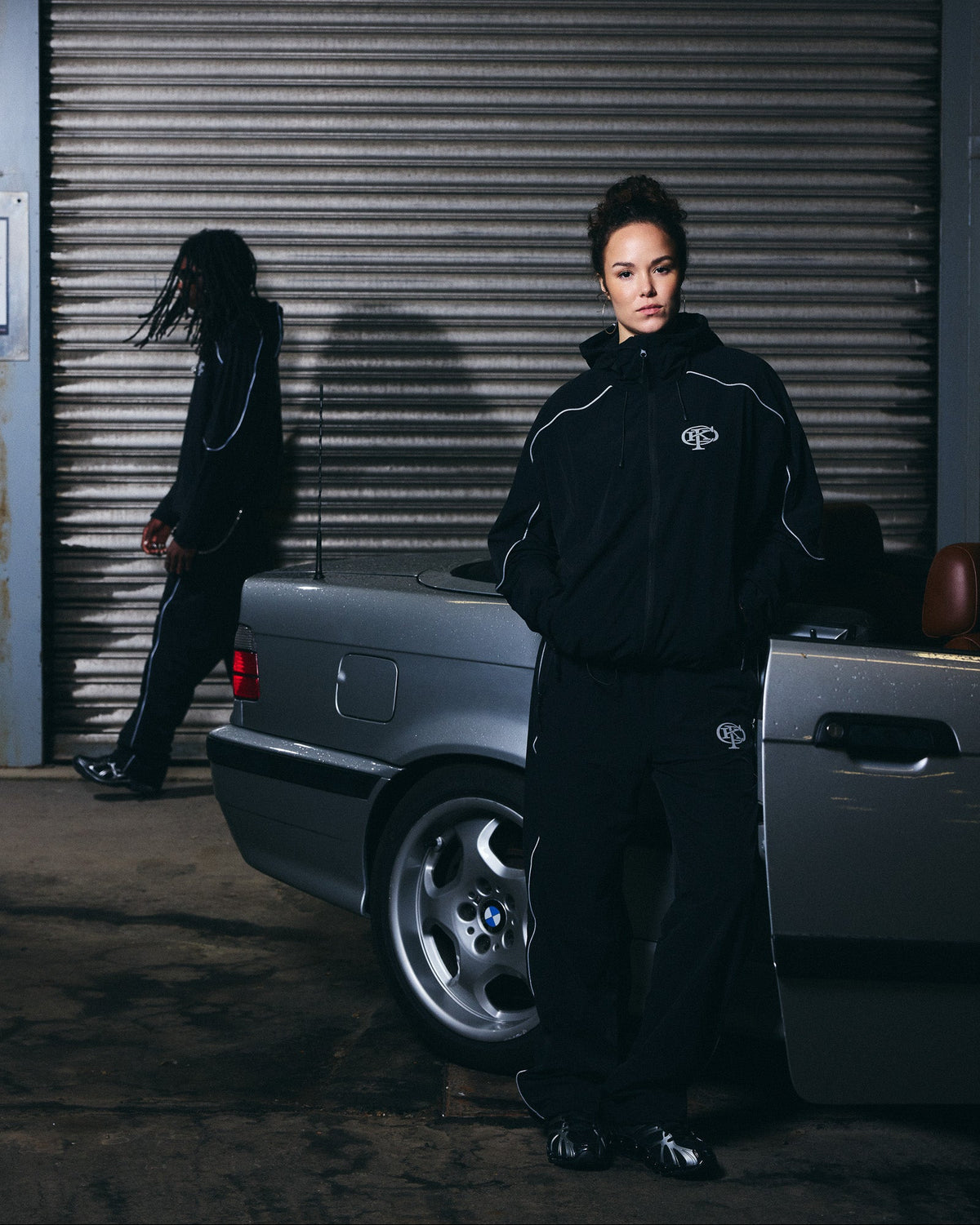 Reflective Tracksuit Black